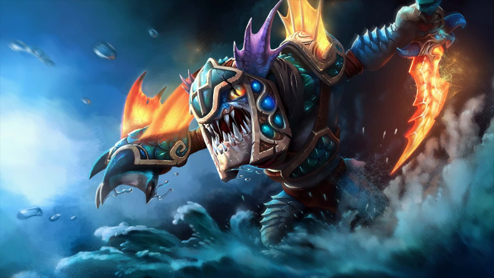 Slark pounces on enemy