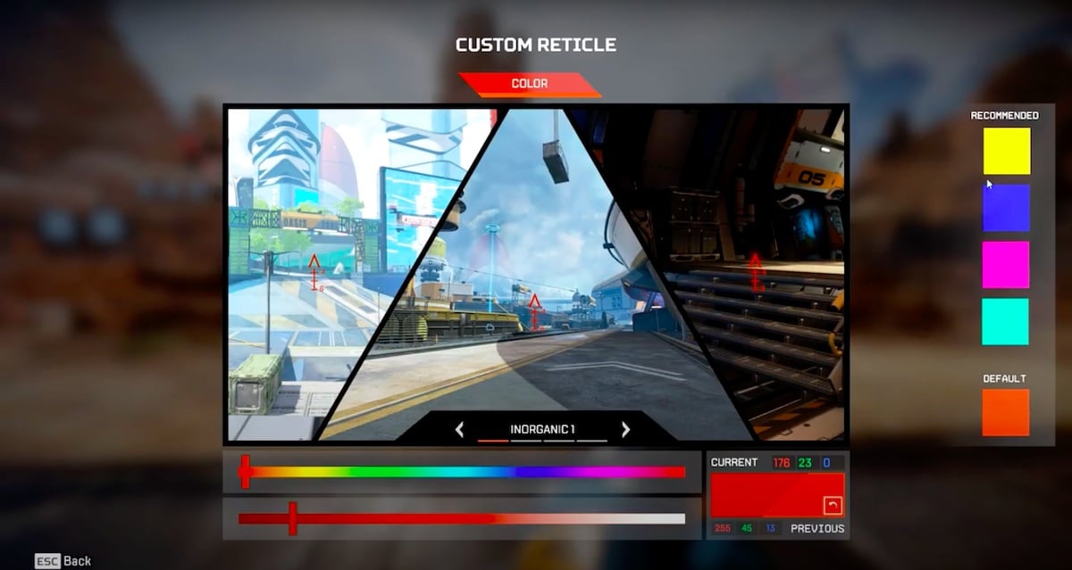 Best Apex Legends Crosshair Color