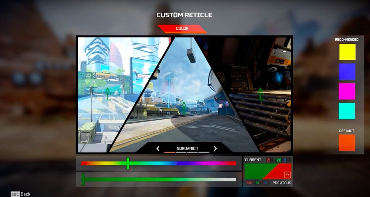 Best Apex Legends Crosshair Color