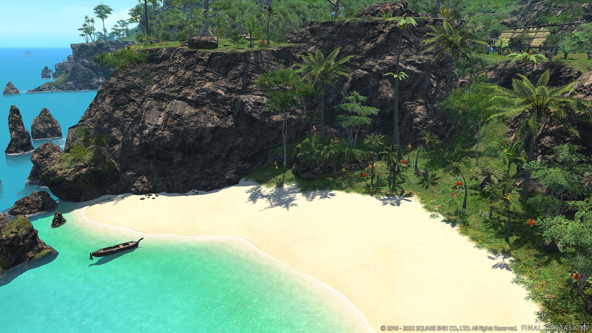 Welcome to Final Fantasy XIV's Island Sanctuary, a tropical paradise in the Cieldalaes.