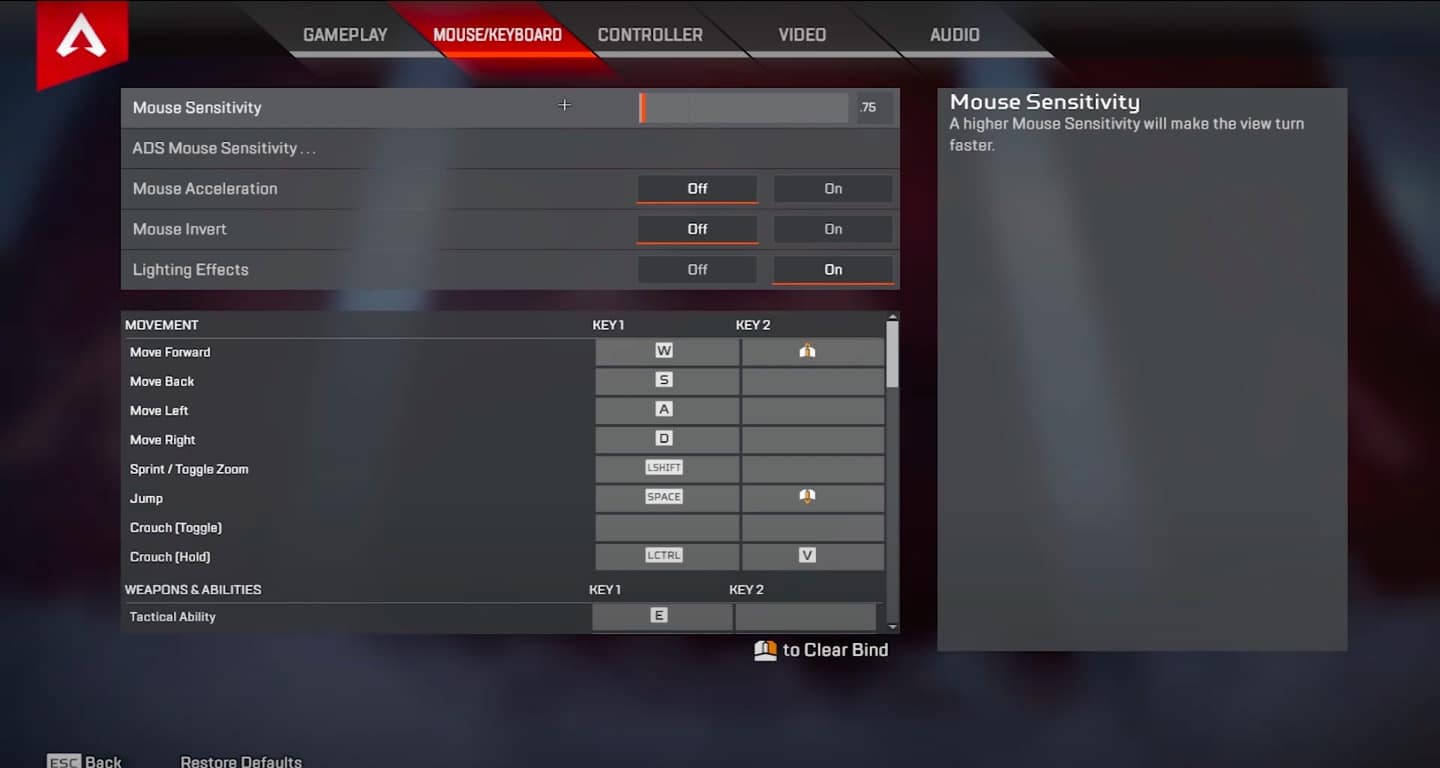 Best Apex Legends Settings