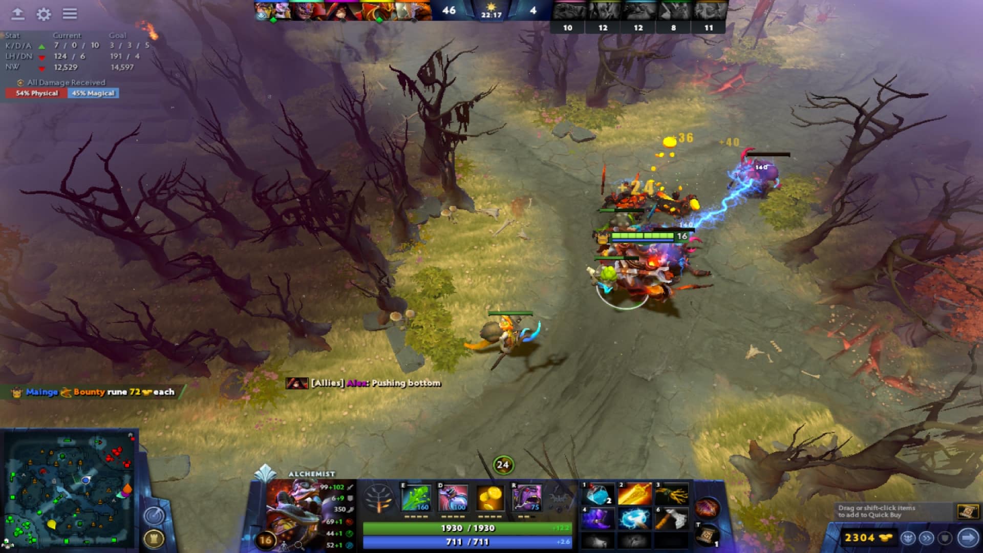 Dota 2 - How to increase your GPM with the Alchemist - Radiance