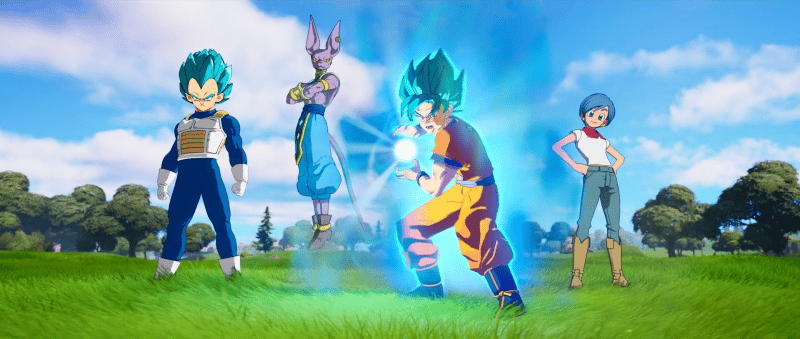 Goku, Vegeta, Beerus, and Bulma have joined the fight. 