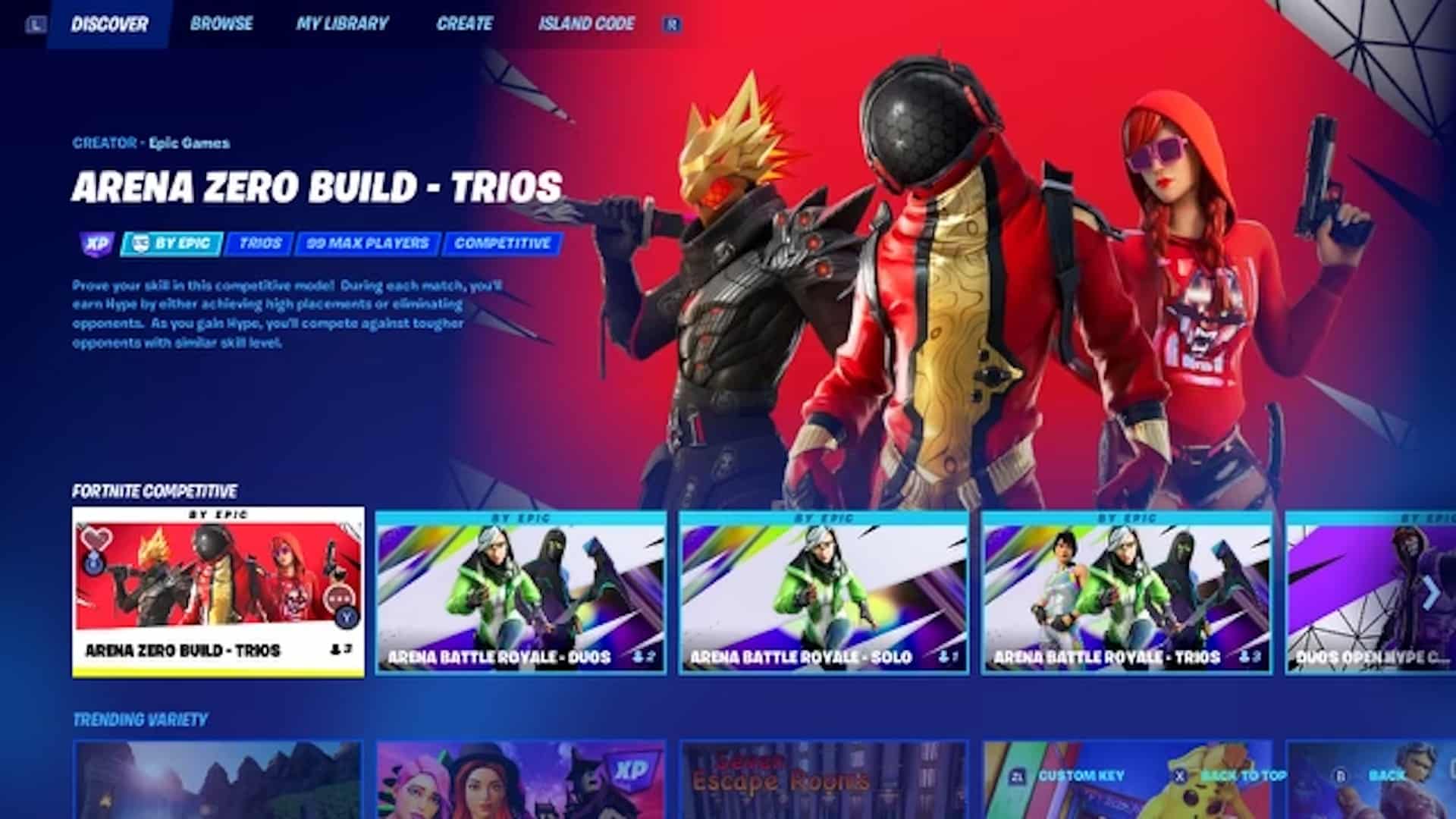 Fortnite Arena Mode Points System