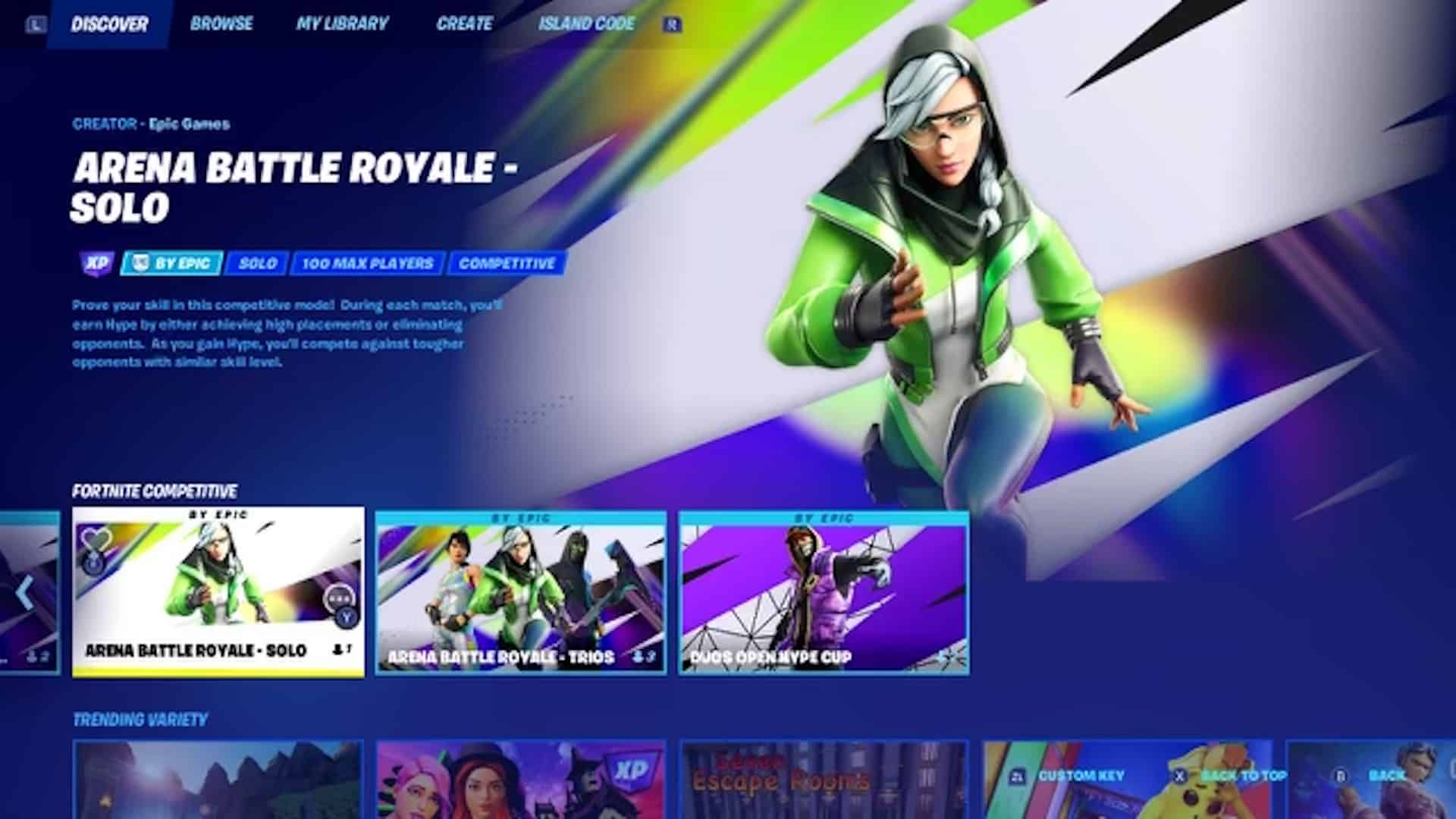 Fortnite Arena Mode Points System