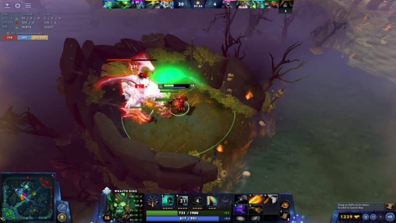 How to Beat Roshan 1v1 - Wraith King decimates Roshan