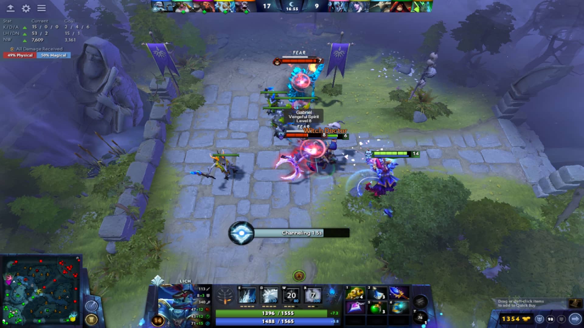 How to Play the Lich in 7.31D - The Lich participates in a team fight