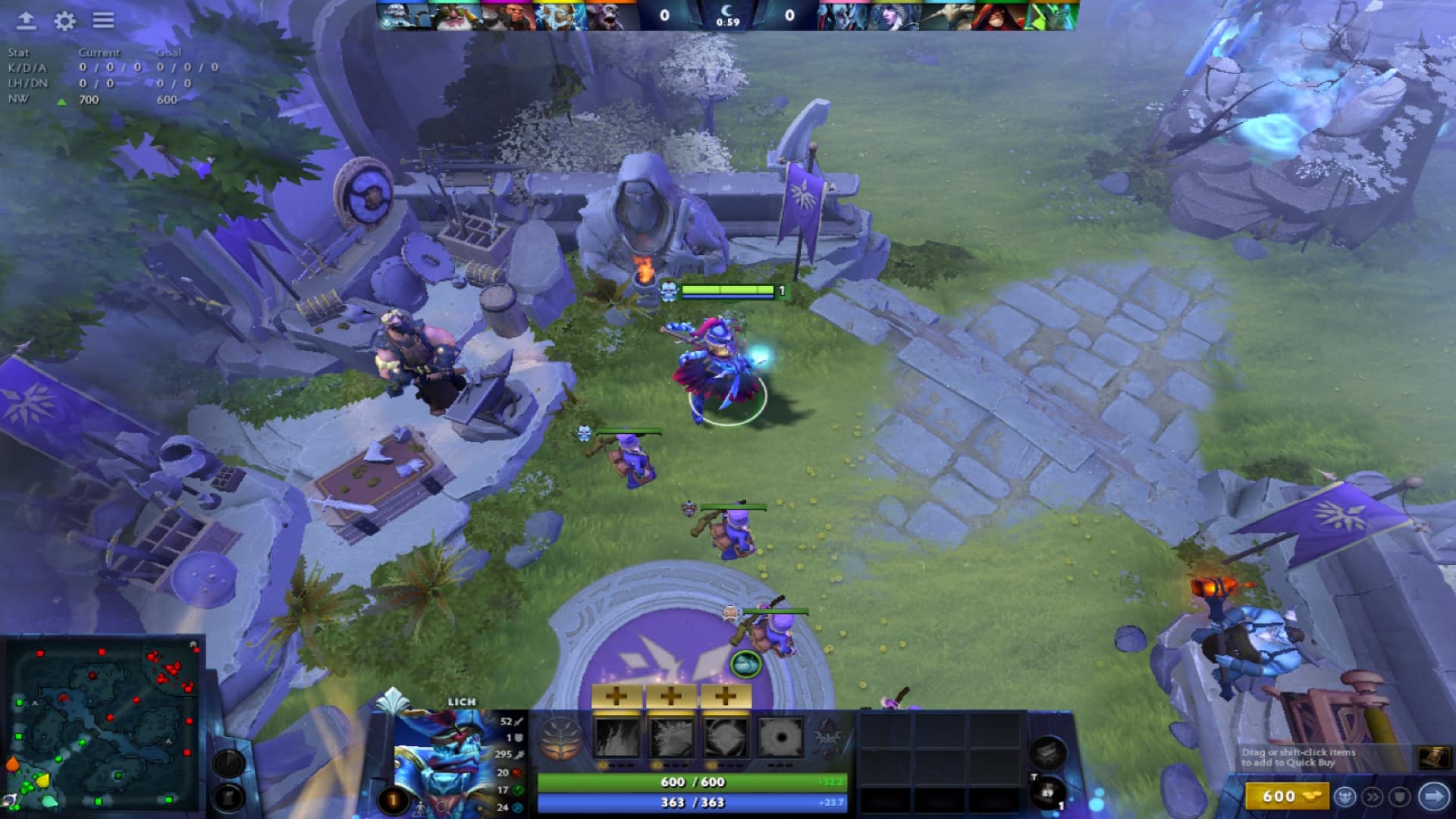 How to Play the Lich in 7.31D - The Lich at base