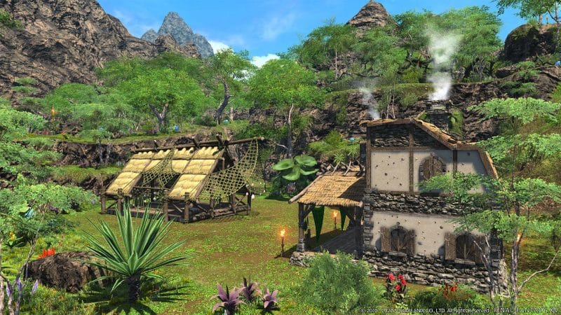 The Cozy Cabin and Workshop are some of the first buildings you'll construct on your Island Sanctuary
