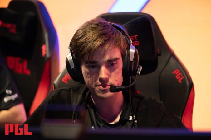 Yaroslav "Miposhka" Naidenov competes with Team Spirit at the Grand Finals of the PGL Arlington Major 2022