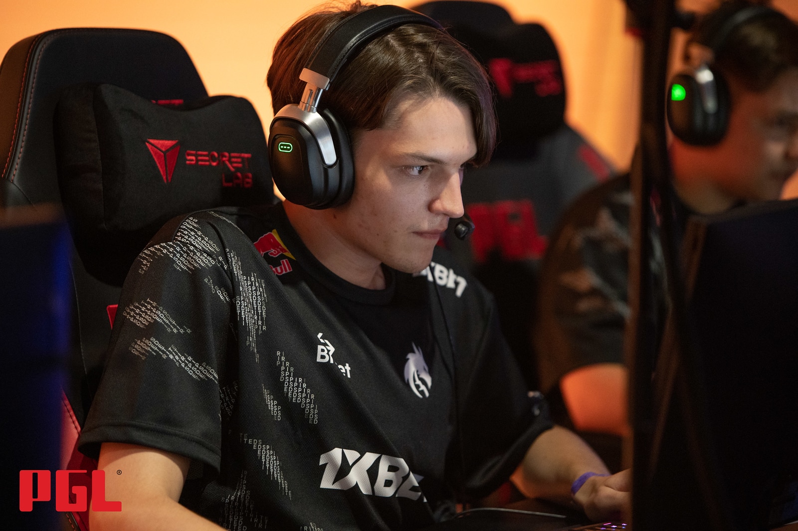 Miroslaw "Mira" Kolpakov concentrates on the game during Team Spirit's Grand Final series at the PGL Arlington Major