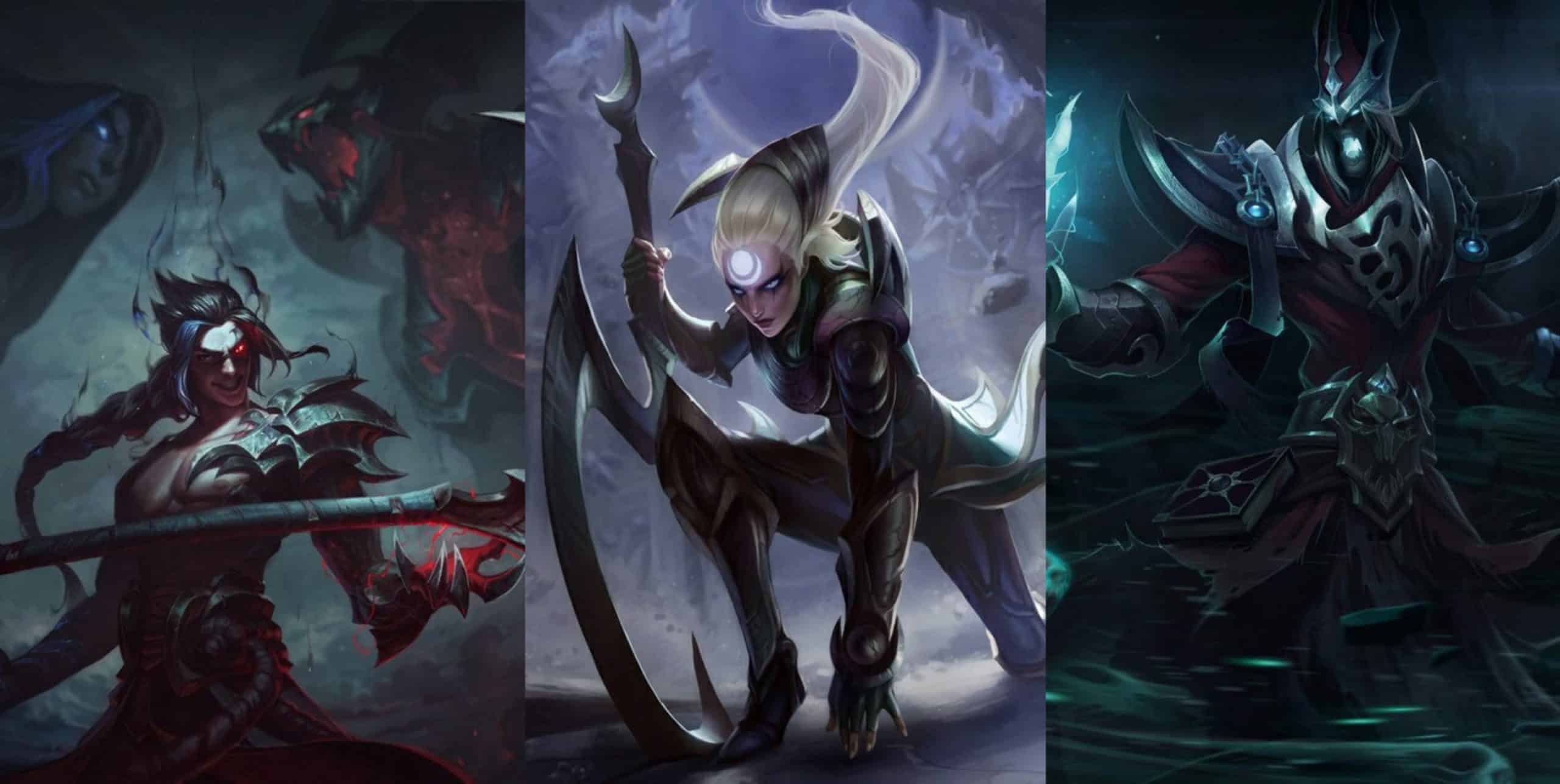 The LoL Champions Diana, Karthus and Kayn
