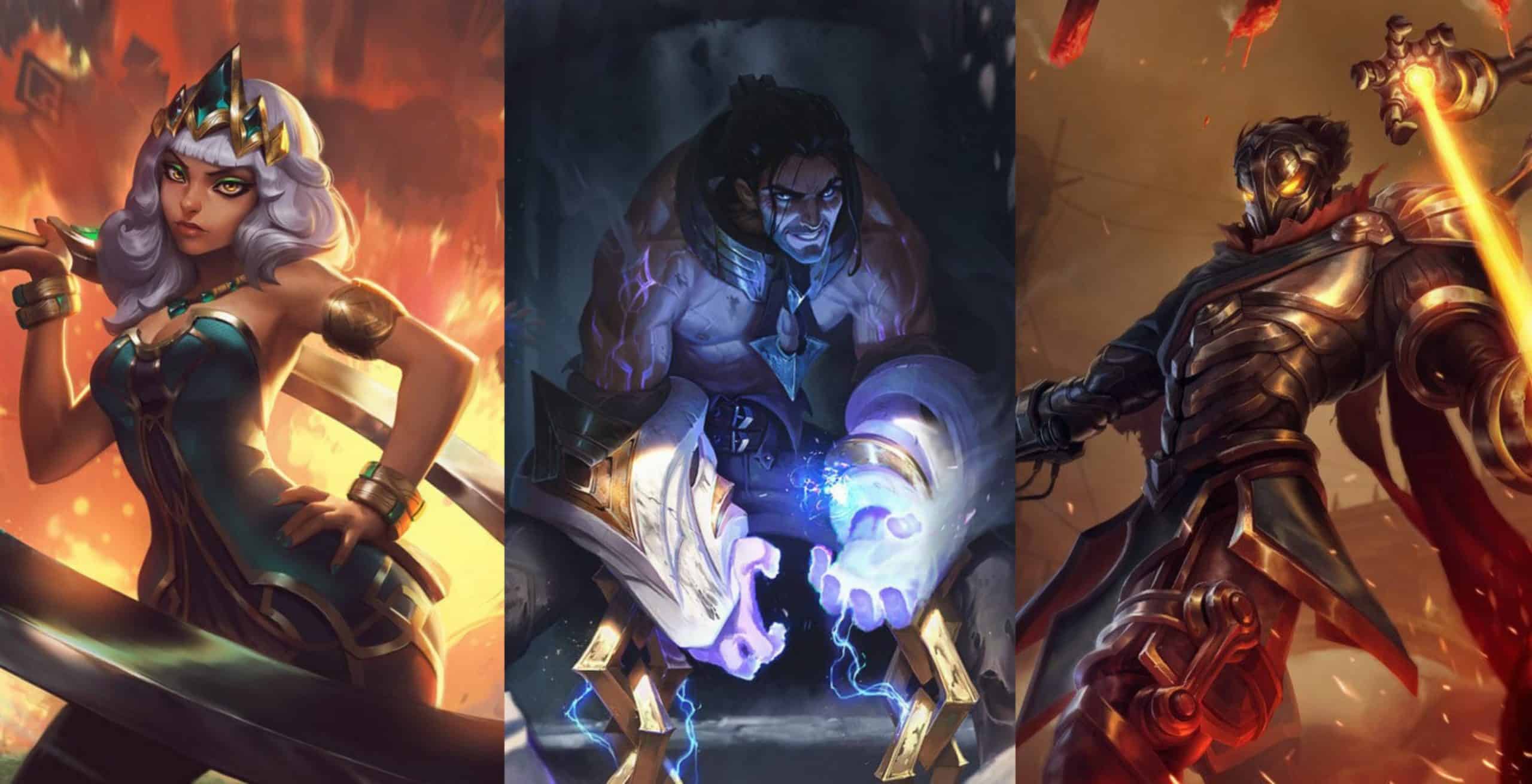 LoL Champions Viktor, Sylas and Qiyana