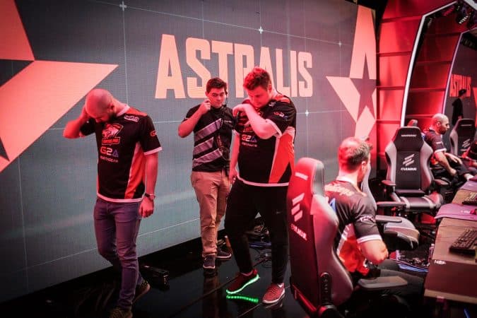 Virtus Pro on stage after losing 2017 ELeague Major 