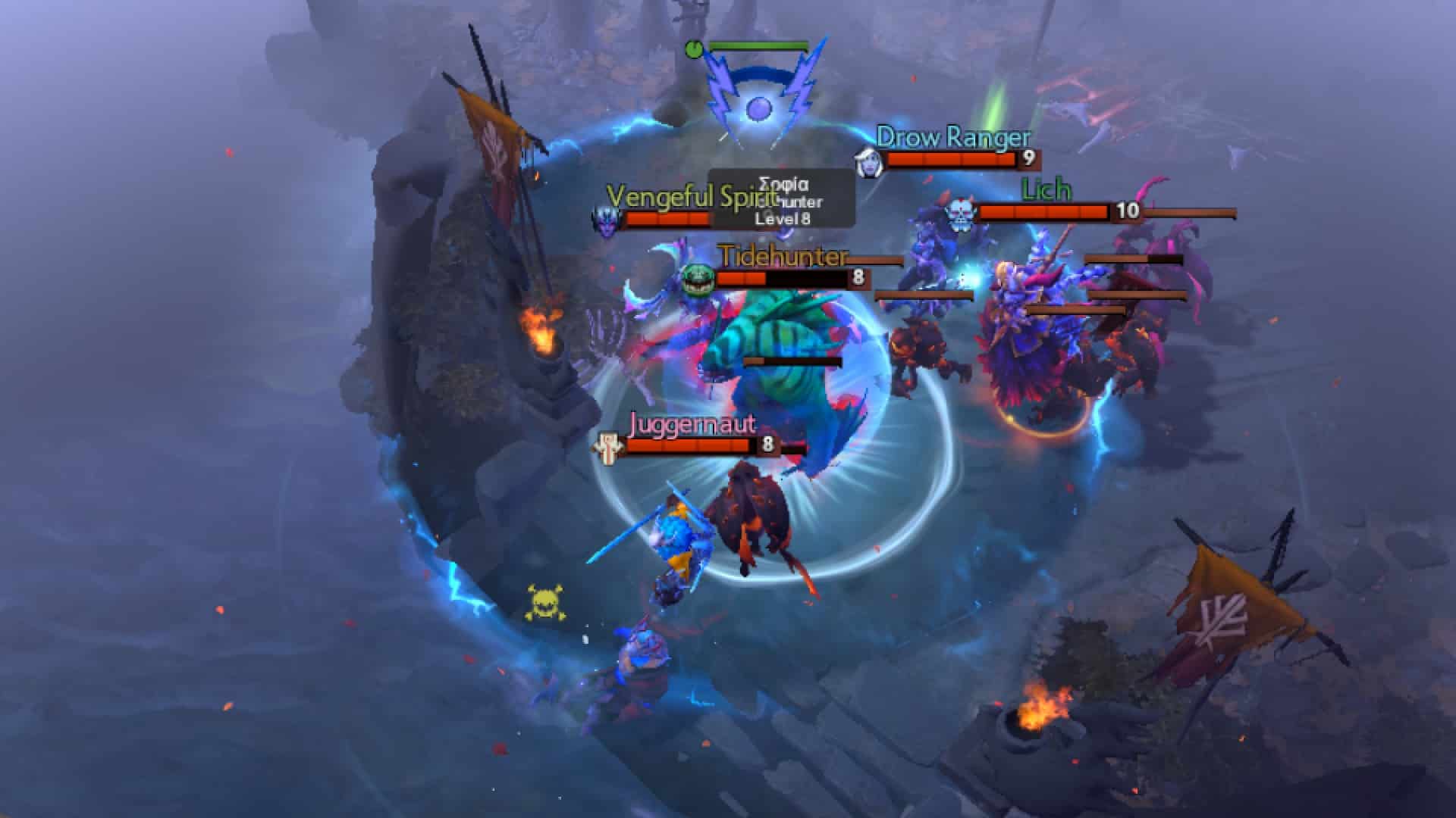 Zeus uses Nimbus to fry enemies