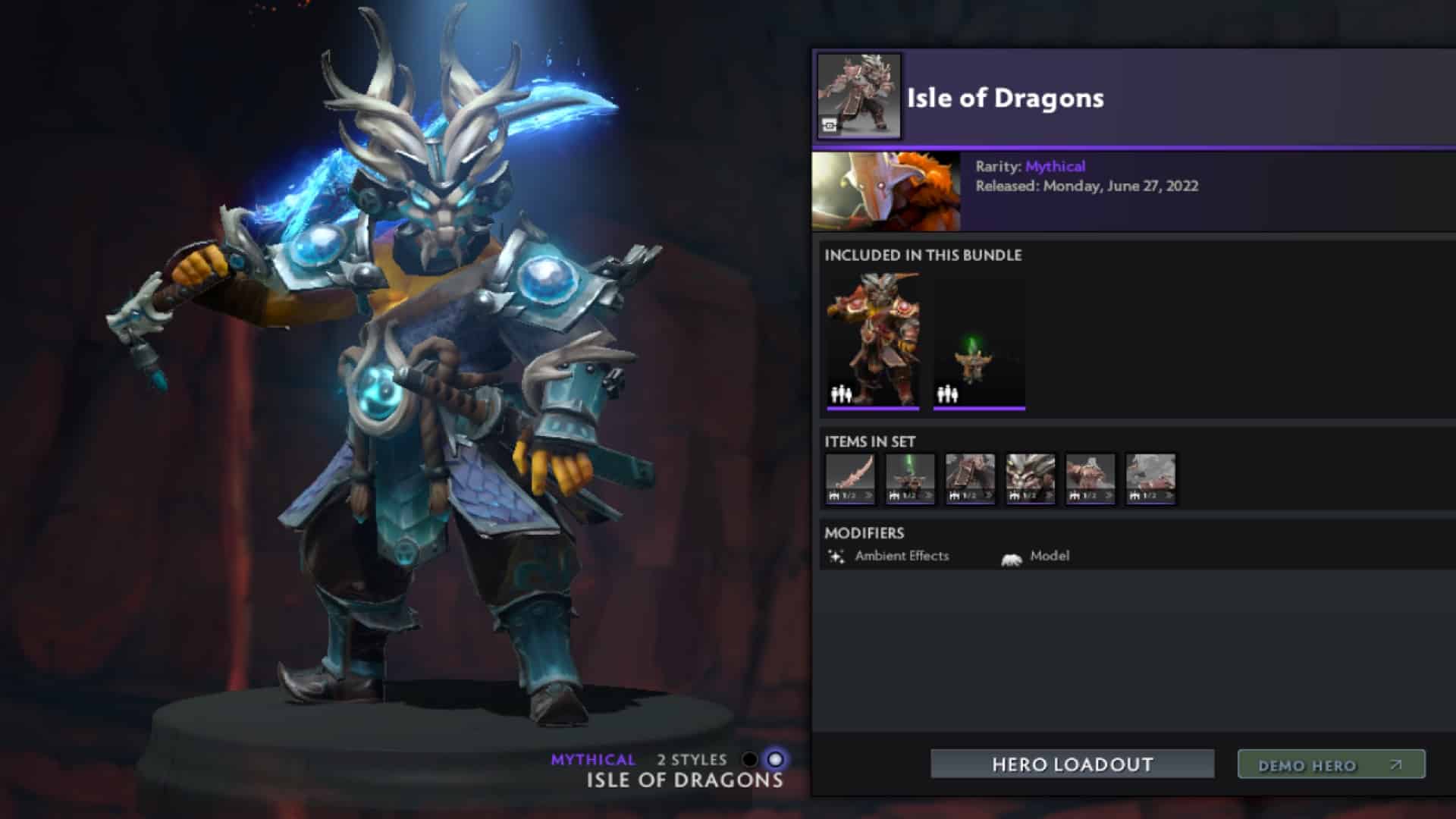 Juggernaut uses Style Unlock Fragment to unlock the Transmuted look for his Isle of Dragons set