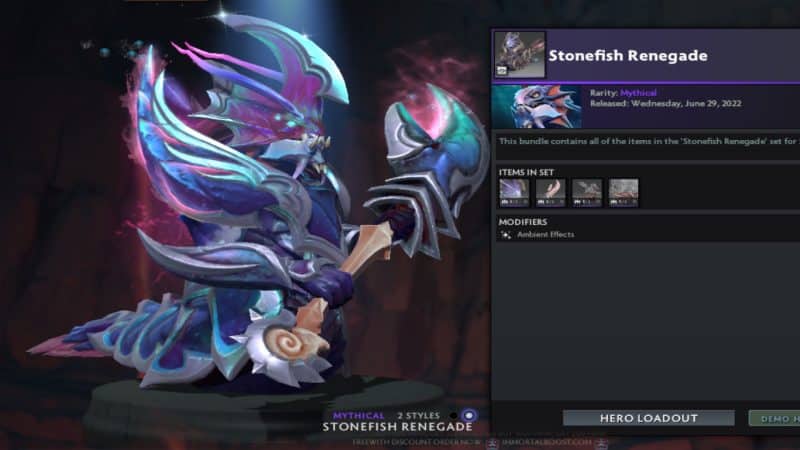 Stonefish Renegade set for Slardar - Transmuted Style