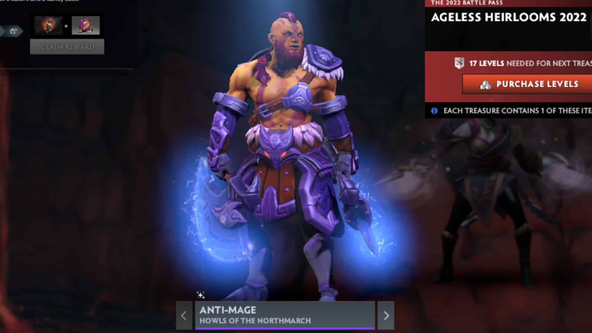Anti-Mage holds electrically charged blades