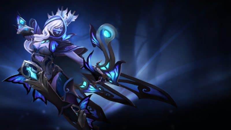Drow Ranger uses Gust to silence her enemies