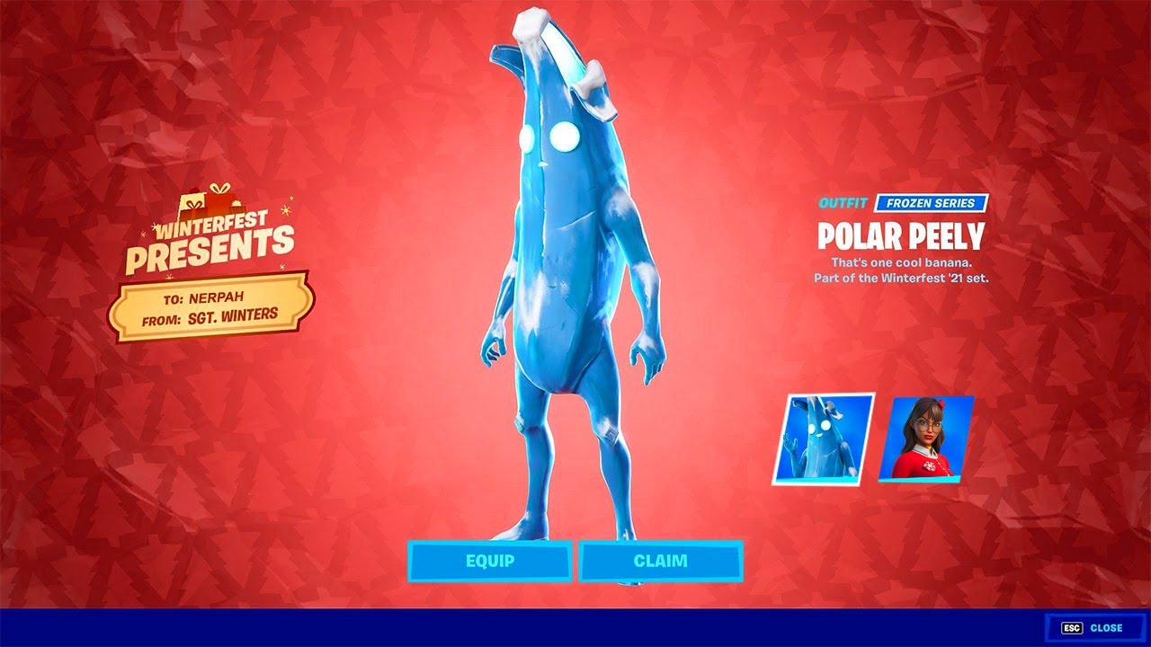 Fortnite Free Skins - Frozen Peely