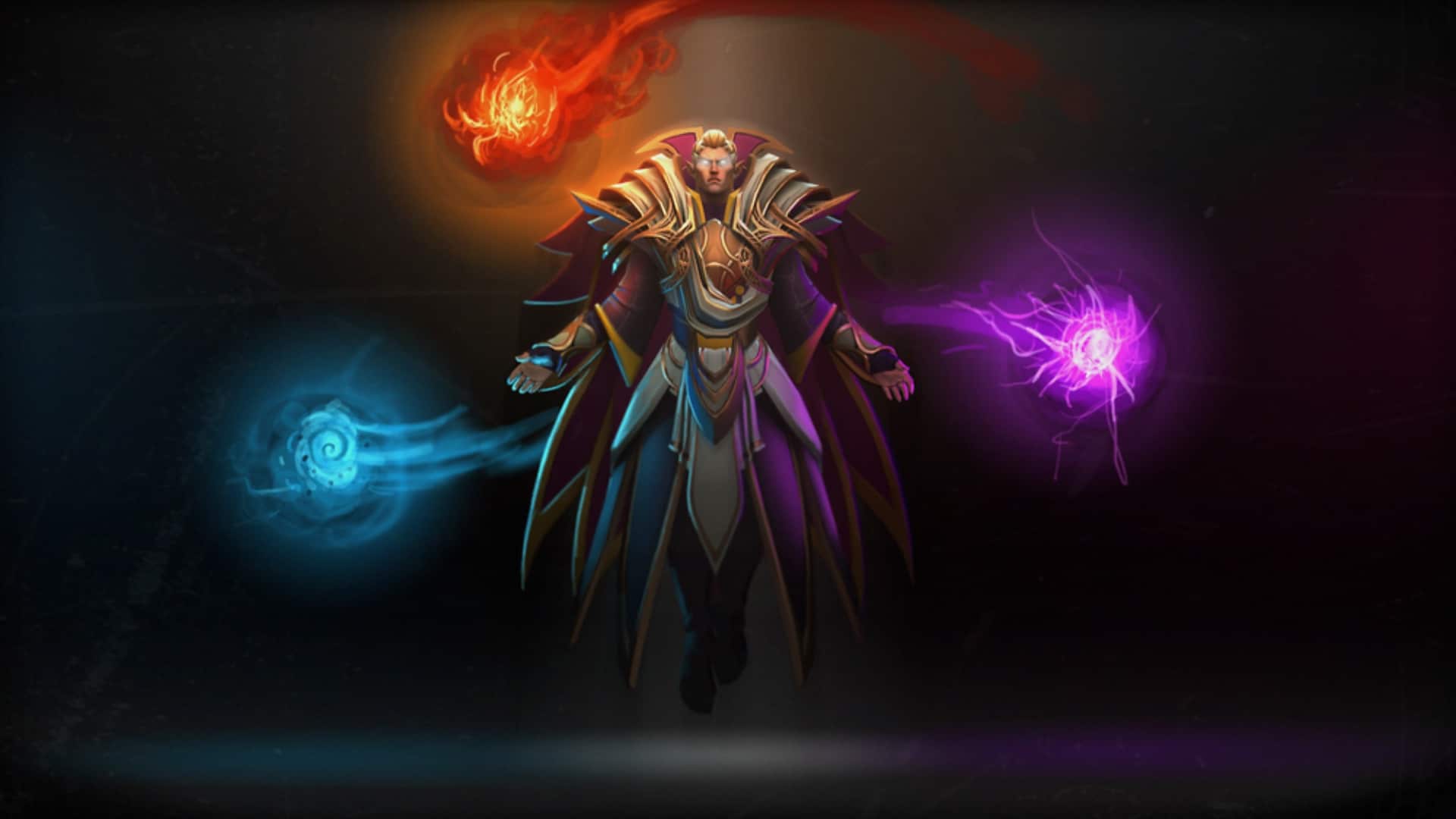 Invoker uses Quas, Wex, and Exort