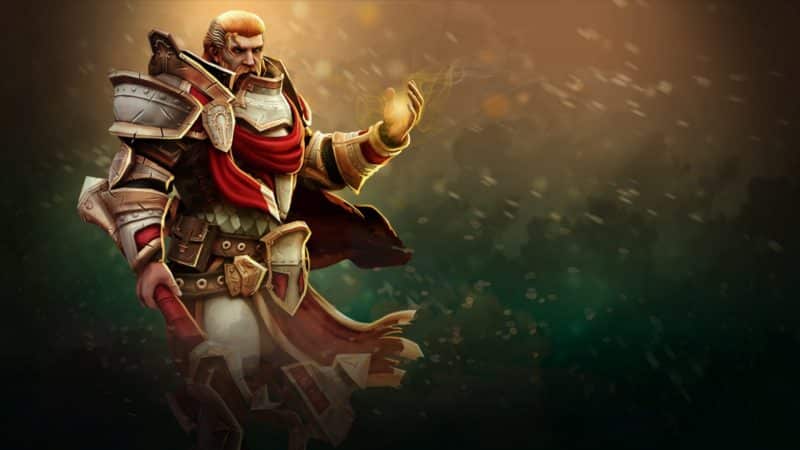 Omniknight uses Purification to heal allies