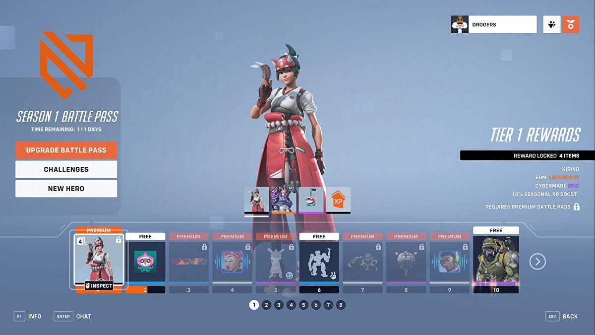 Overwatch 2 Season One Battle Pass Rewards