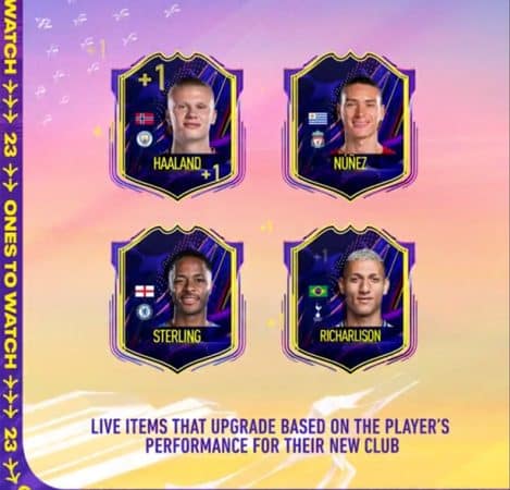 Sterling Nunez Richarlison Haaland OTW Fifa 23