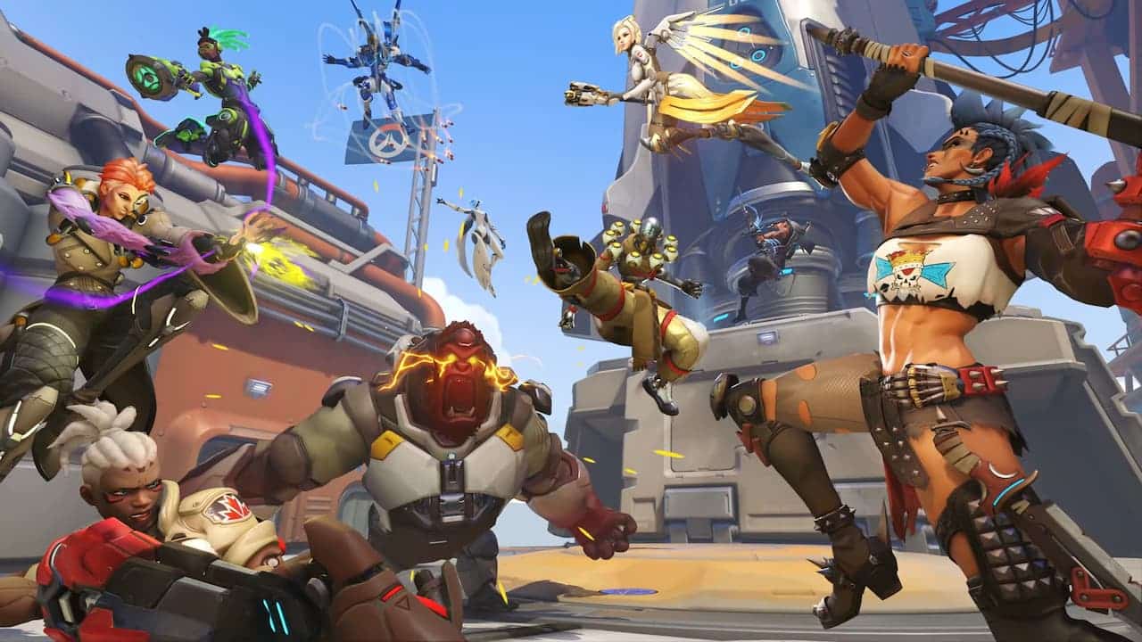 Overwatch 2 Heroes Fighting