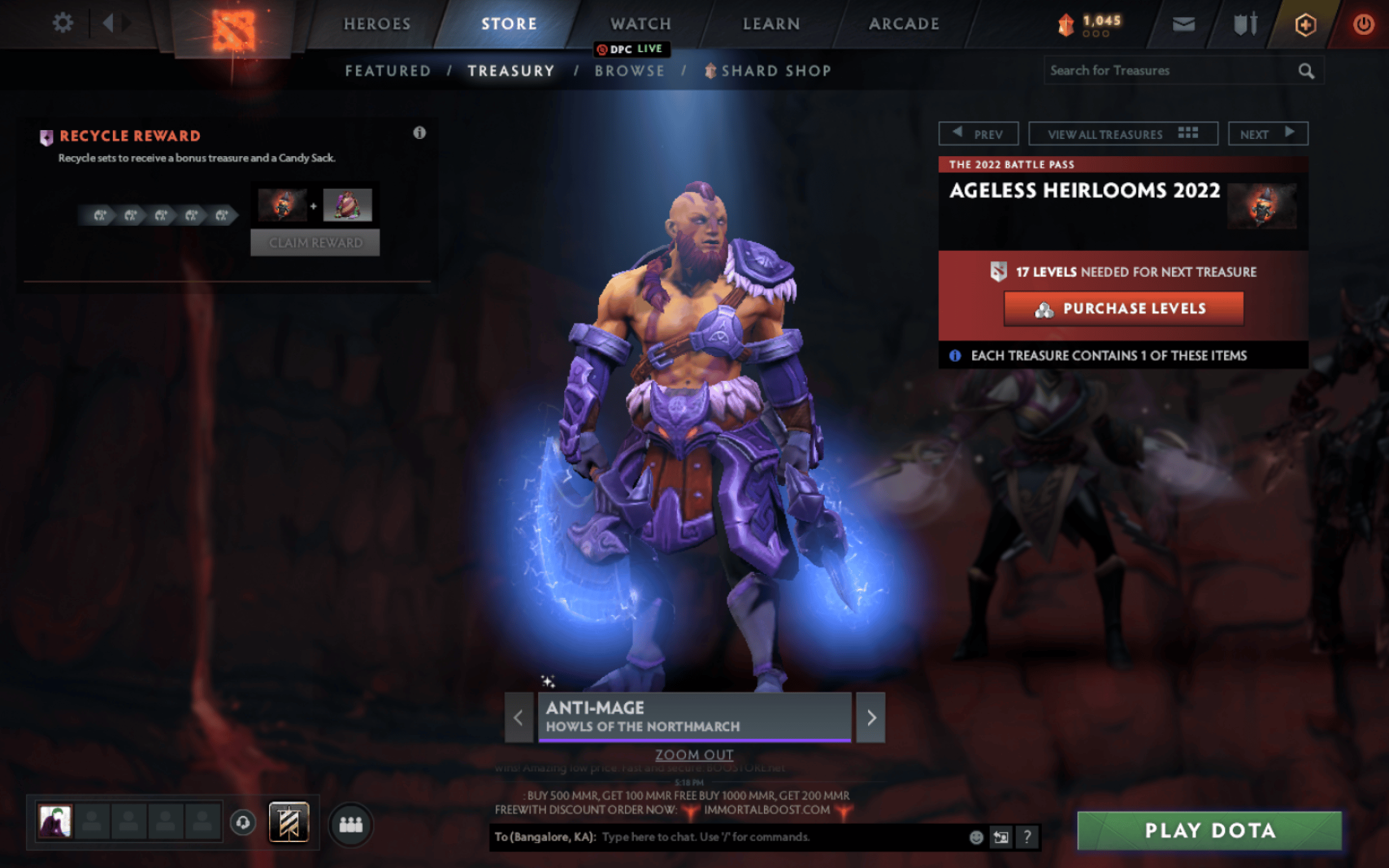 Anti-Mage gets ready to fight