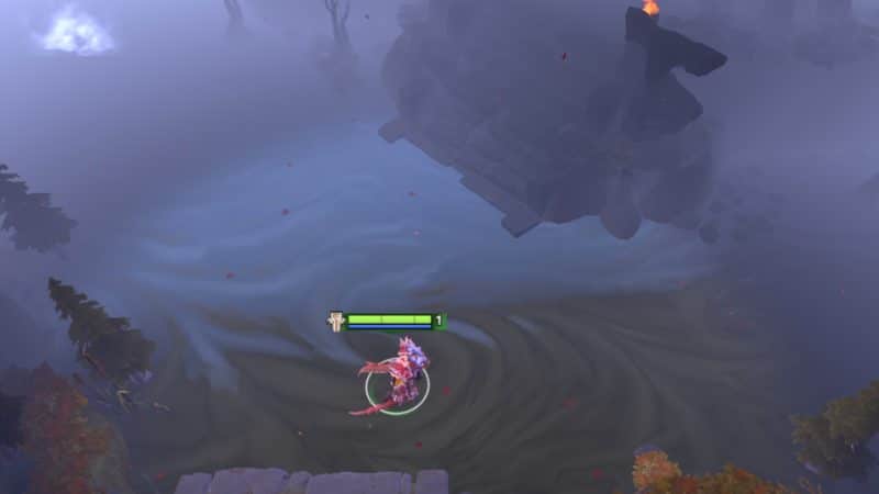 Player turns the water into Chrome using Chrome Vial