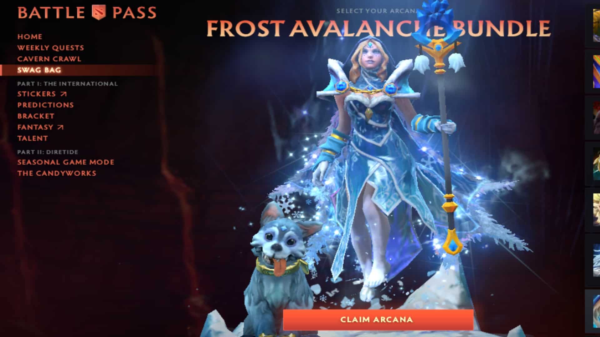 Crystal Maiden freezes her enemies with her skills