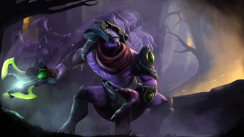 Faceless Void uses Time Walk to evade incoming damage