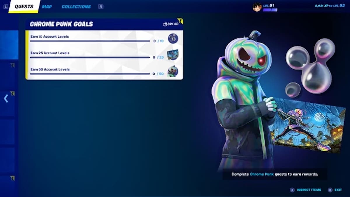 Fortnite Chrome Punk Quests