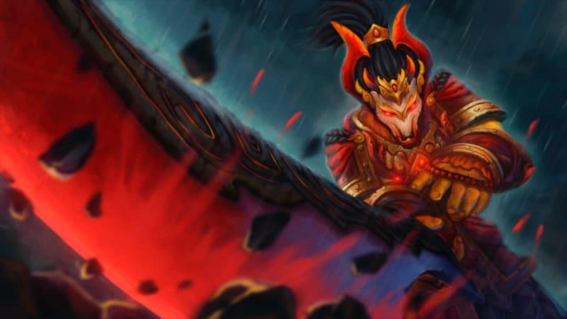 Juggernaut cuts his enemies with his blade