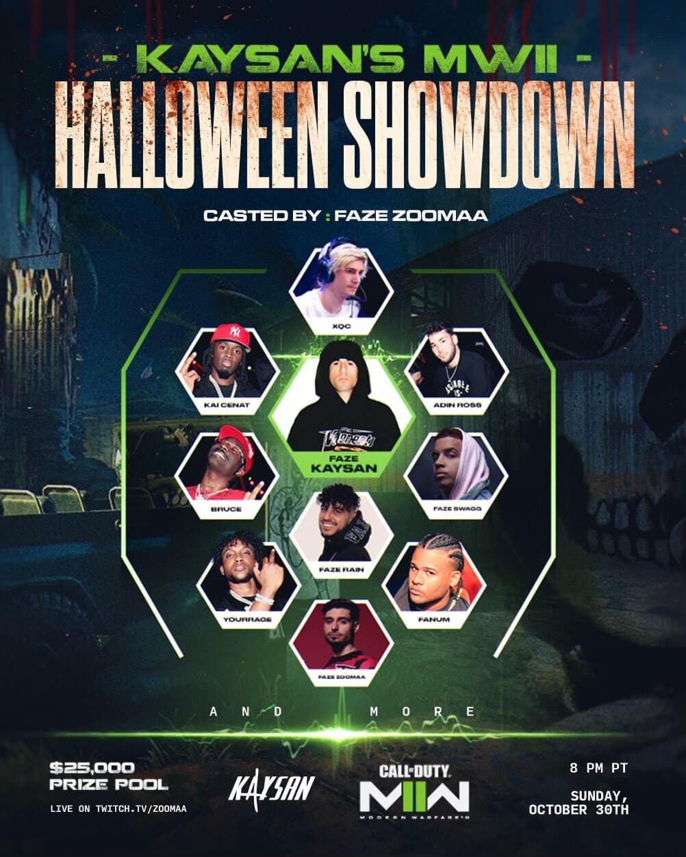 Kaysan's first MWII Halloween Showdown starts tonight.