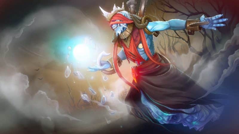 Lich uses Frost Blast to slow his enemies