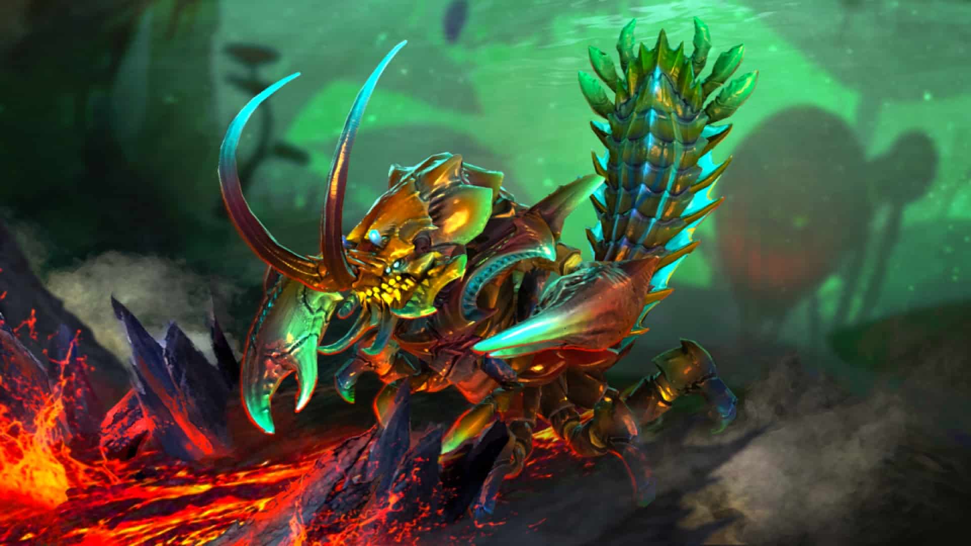 Sand King stuns enemies with Burrowstrike