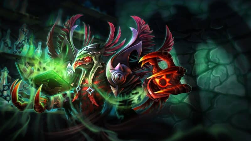 Shadow Fiend prepares to fight