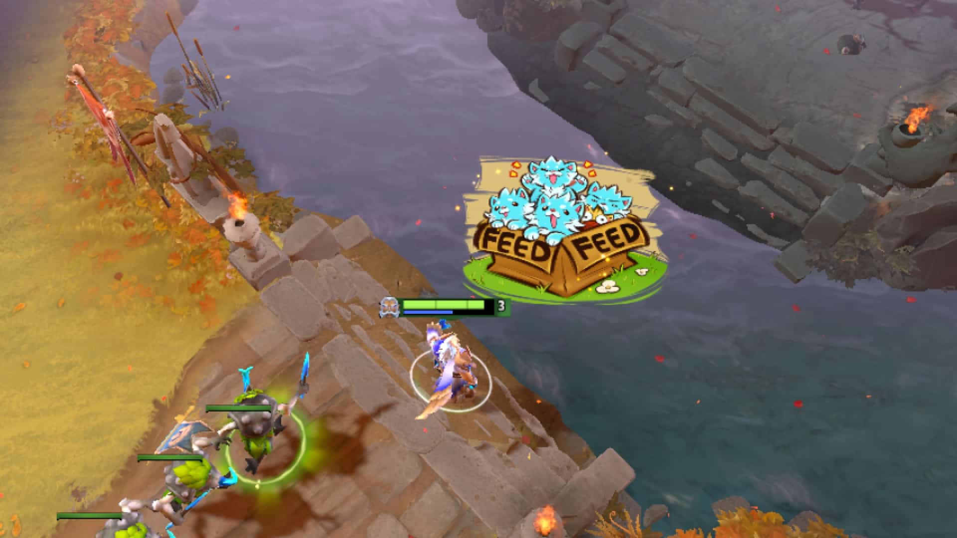 Player uses Spray in the mid lane