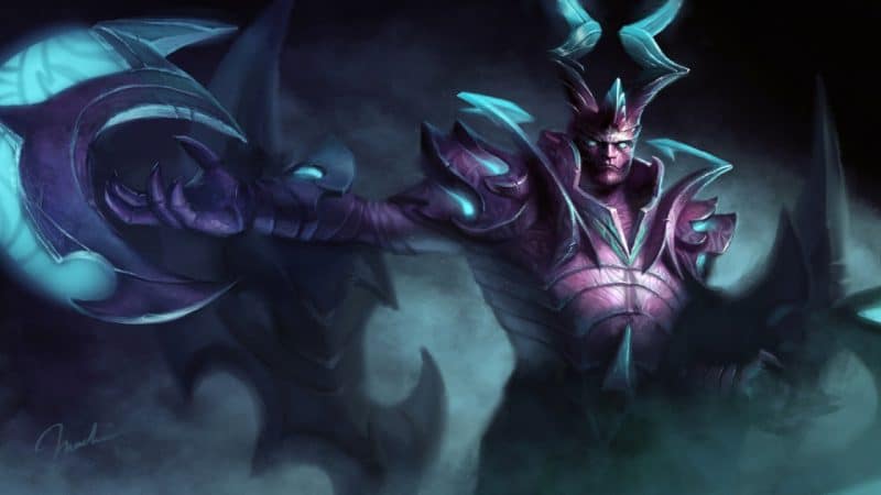 Terrorblade turns into a demon to slay his opponents