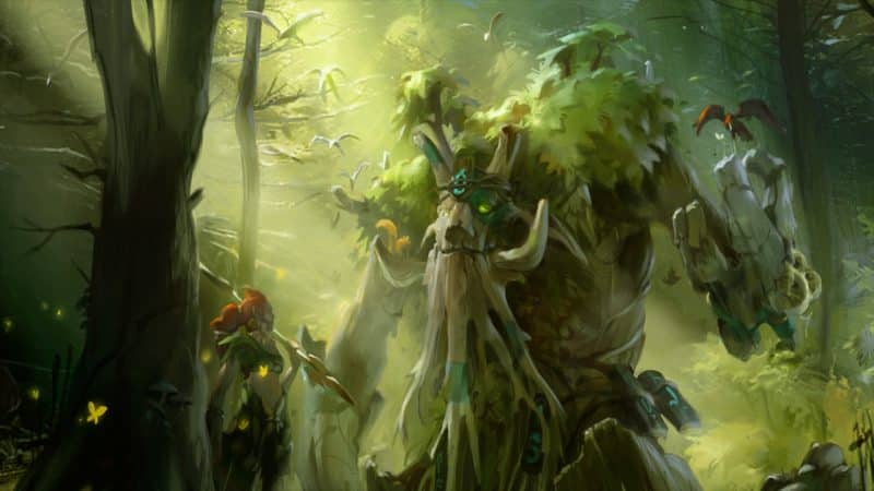 Treant Protector uses Living Armor on allies