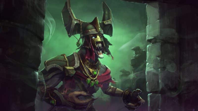Undying summons Tombstone in a team fight