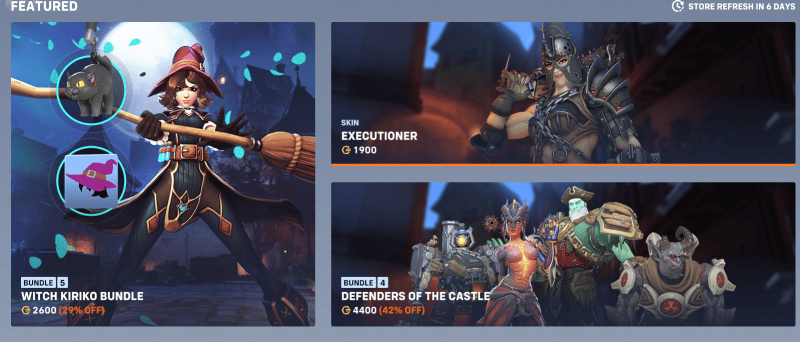 New in-game store bundles for Overwatch's "Wrath of the Bride" event