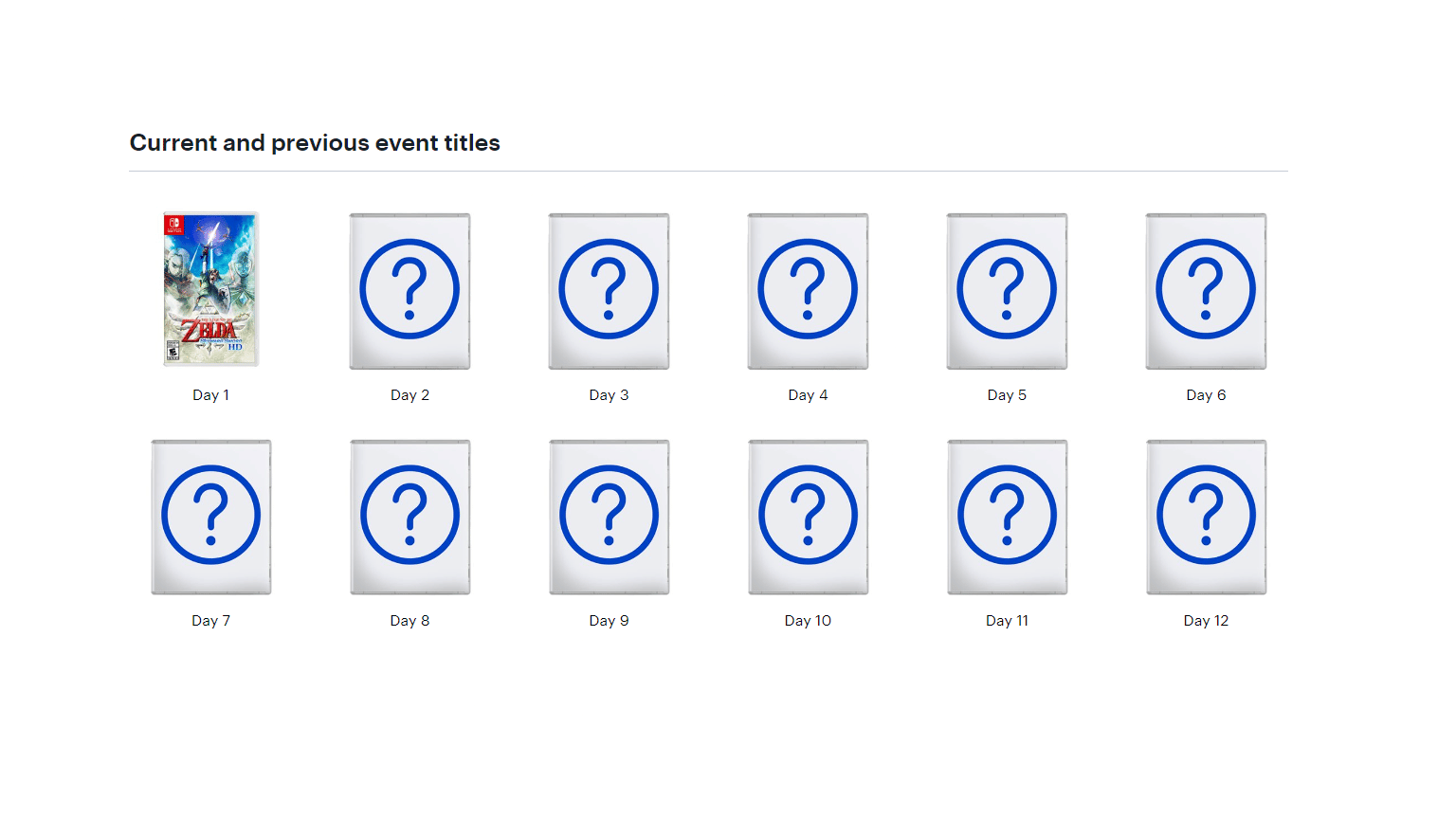 The Skyward Sword is the first game on sale at Best Buy.