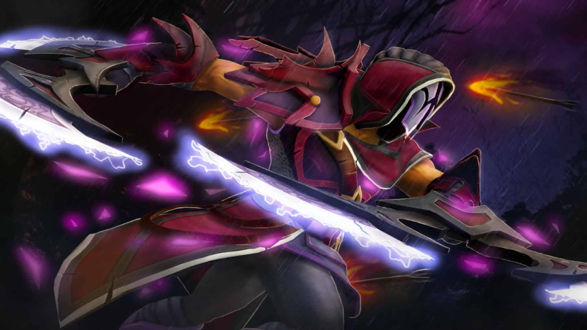 Anti-Mage attacks enemy heroes in Dota 2