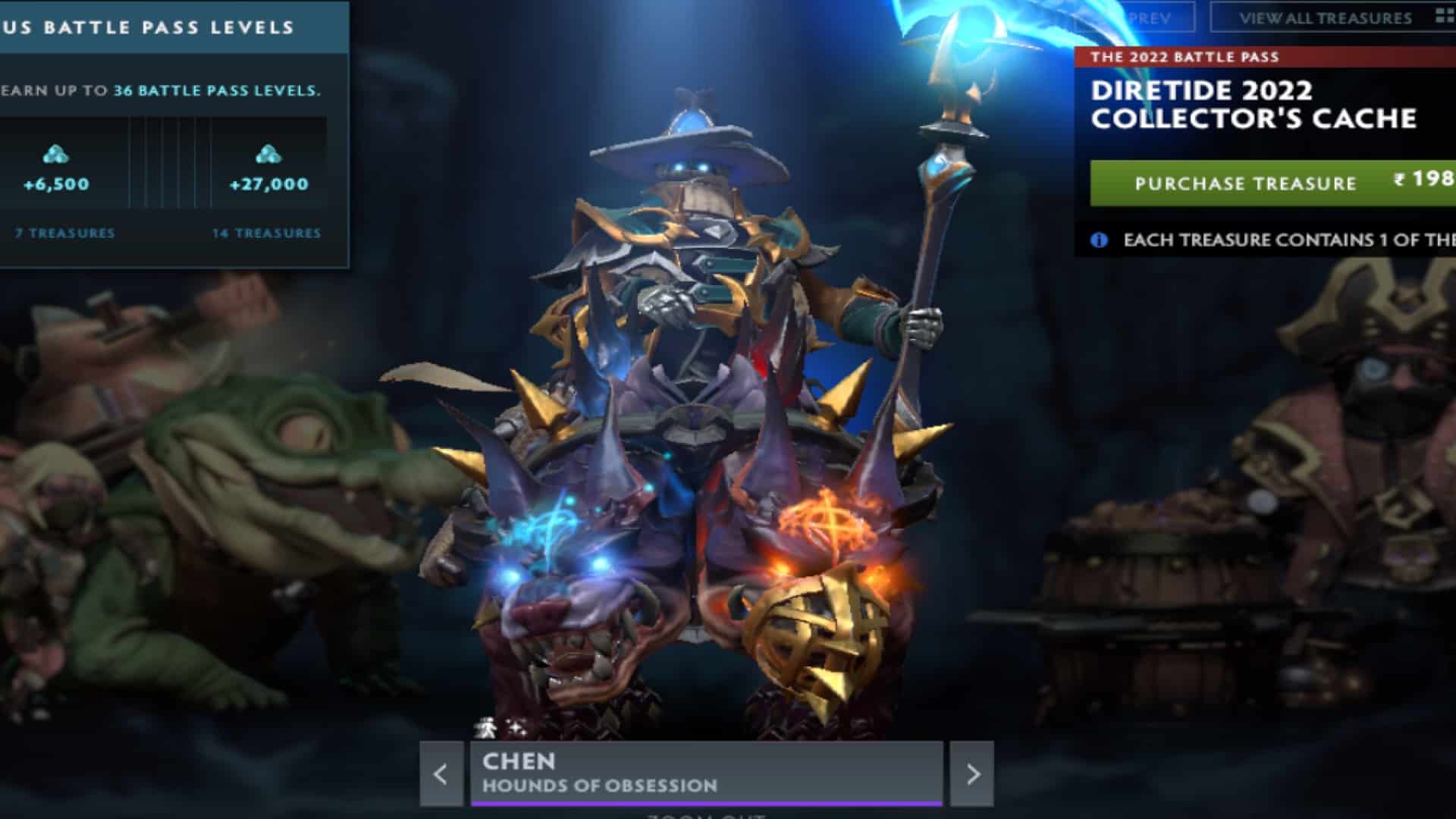 Chen looks scholarly in the Hounds of Obsession set