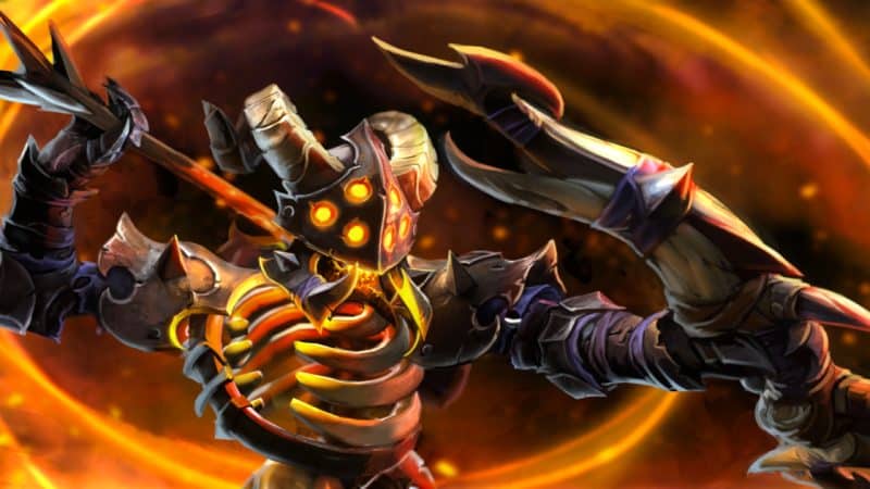 Clinkz deals bonus damage to kill enemy heroes using Searing Arrows