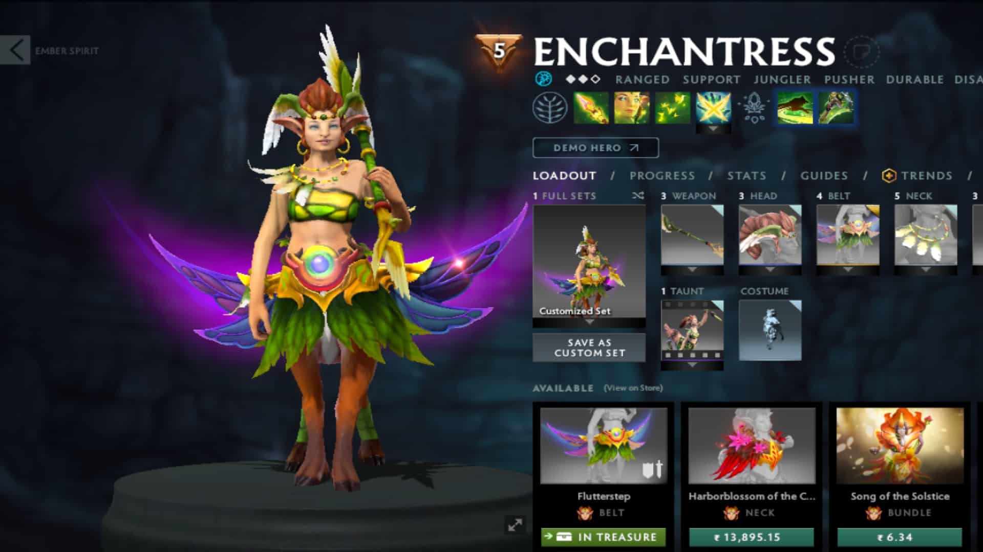 Enchantress glows in battle