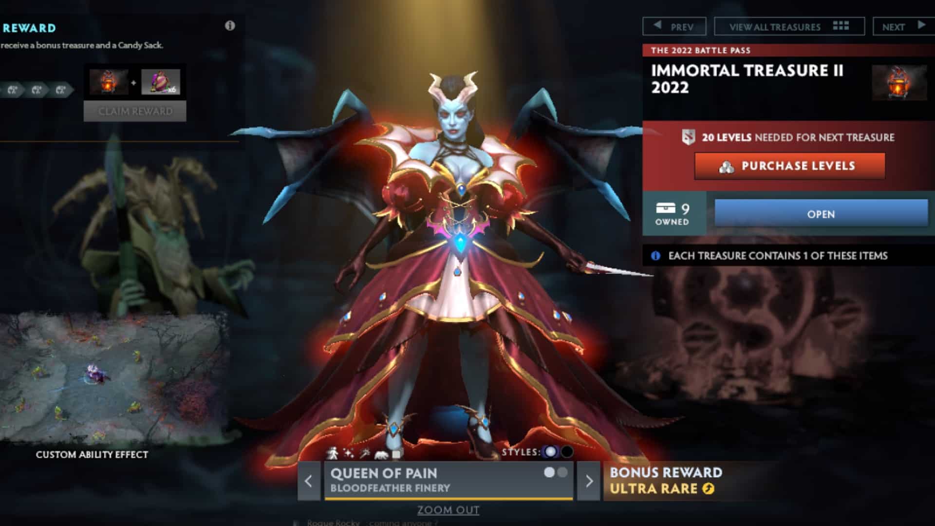 The Bloodfeather Finery is an amazing new skin for the Queen of Pain